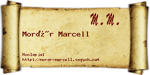 Morár Marcell névjegykártya