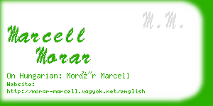 marcell morar business card